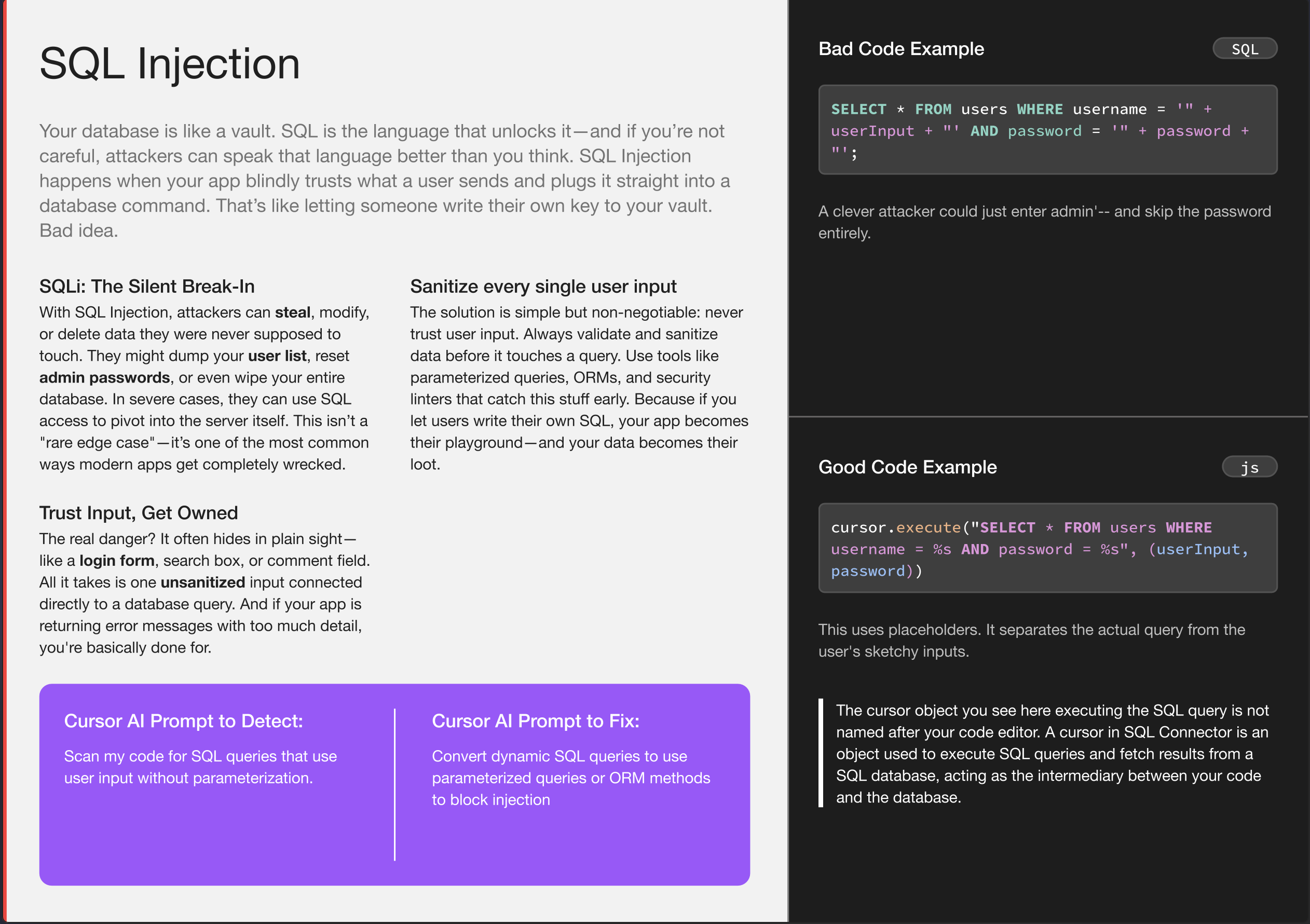 Cheatsheet Page 1